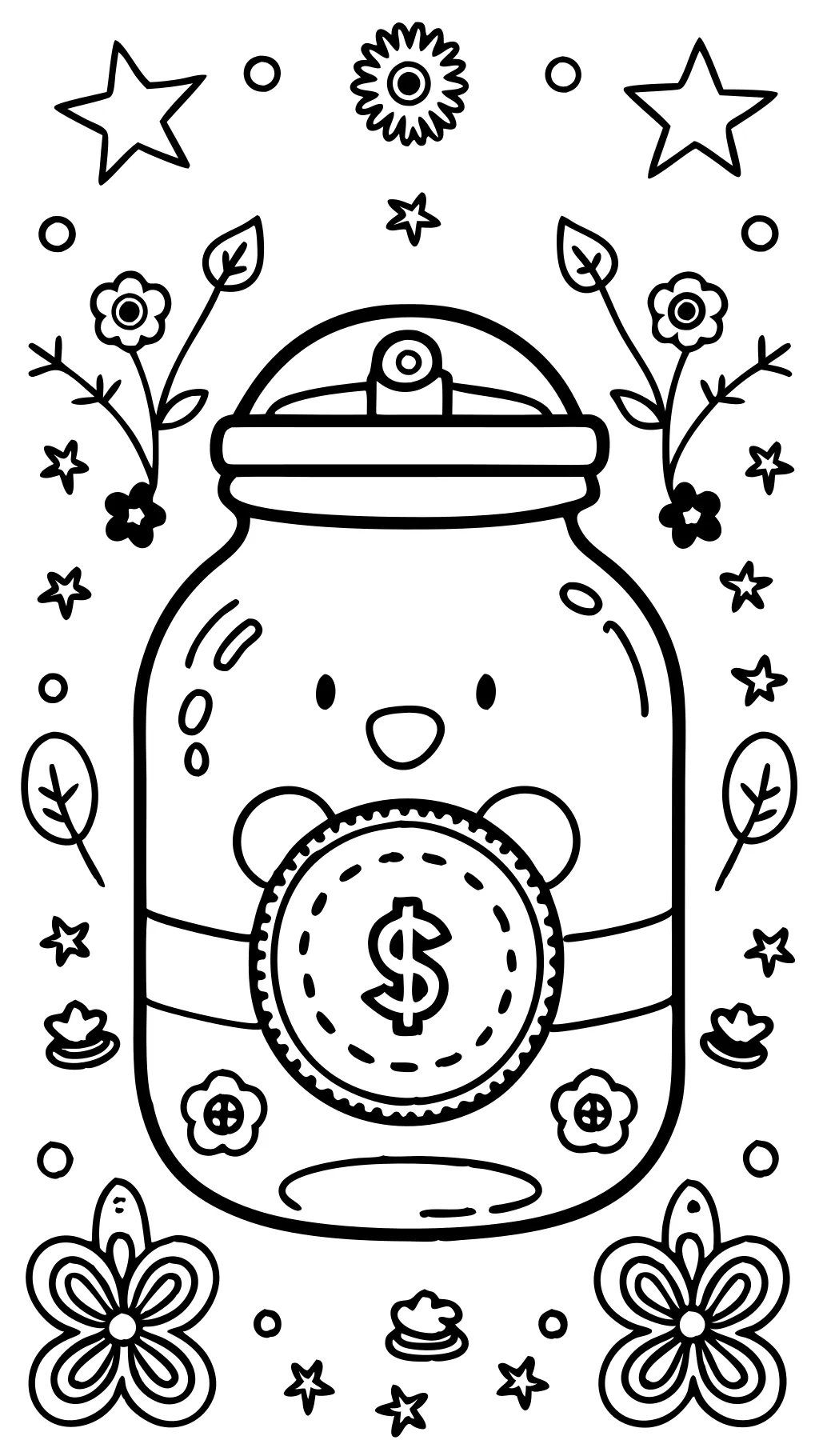 free printable savings tracker coloring pages